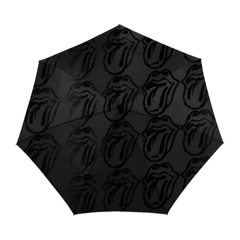 Paint It Black Repeating Tongue Jumbo Umbrella