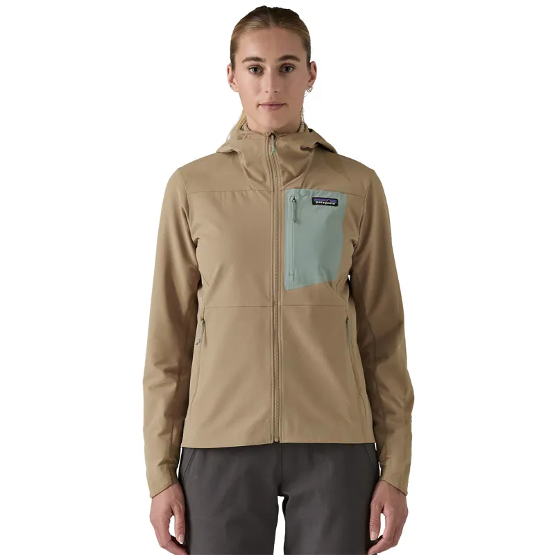 Patagonia Women's R1 CrossStrata Hoodie Seabird Grey