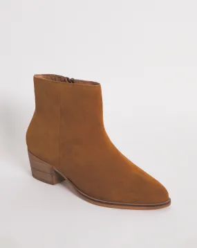 Peaches Suede Leather Western Cowboy Boot E Fit