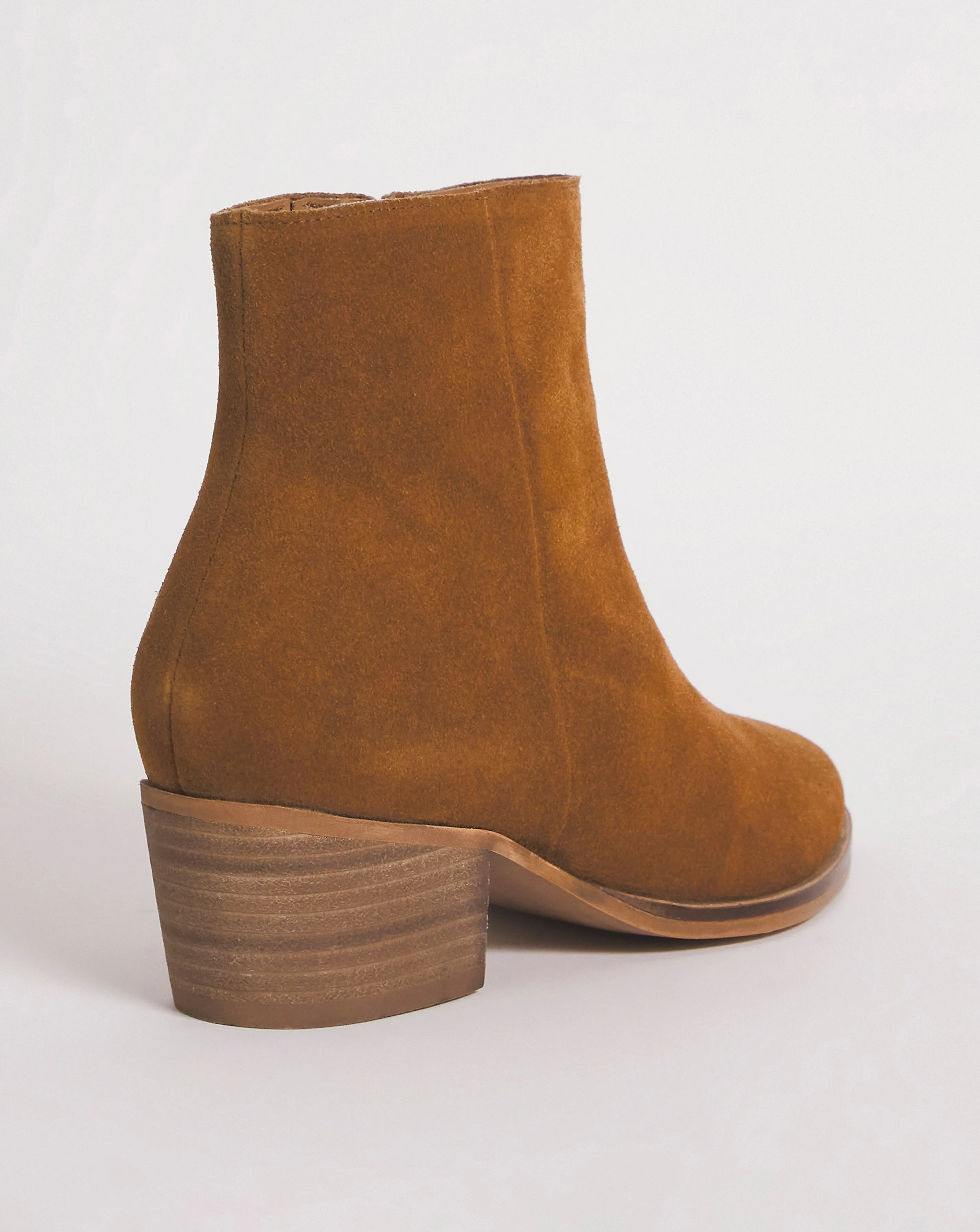 Peaches Suede Leather Western Cowboy Boot E Fit