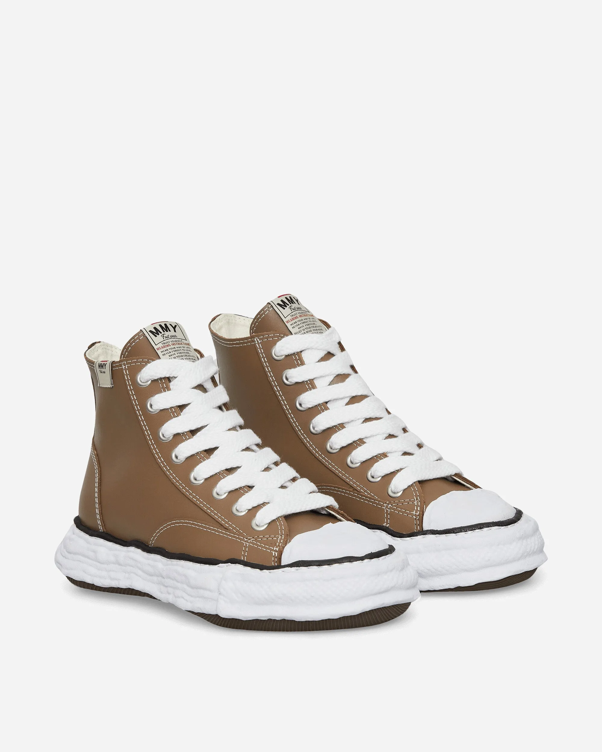 Peterson 23 OG Sole Leather High Sneakers Brown