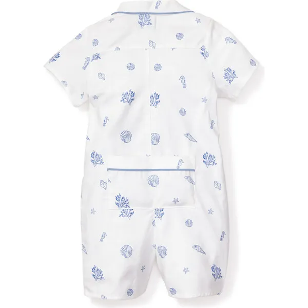 Petite Plume Summer Romper, Suffolk Seashells