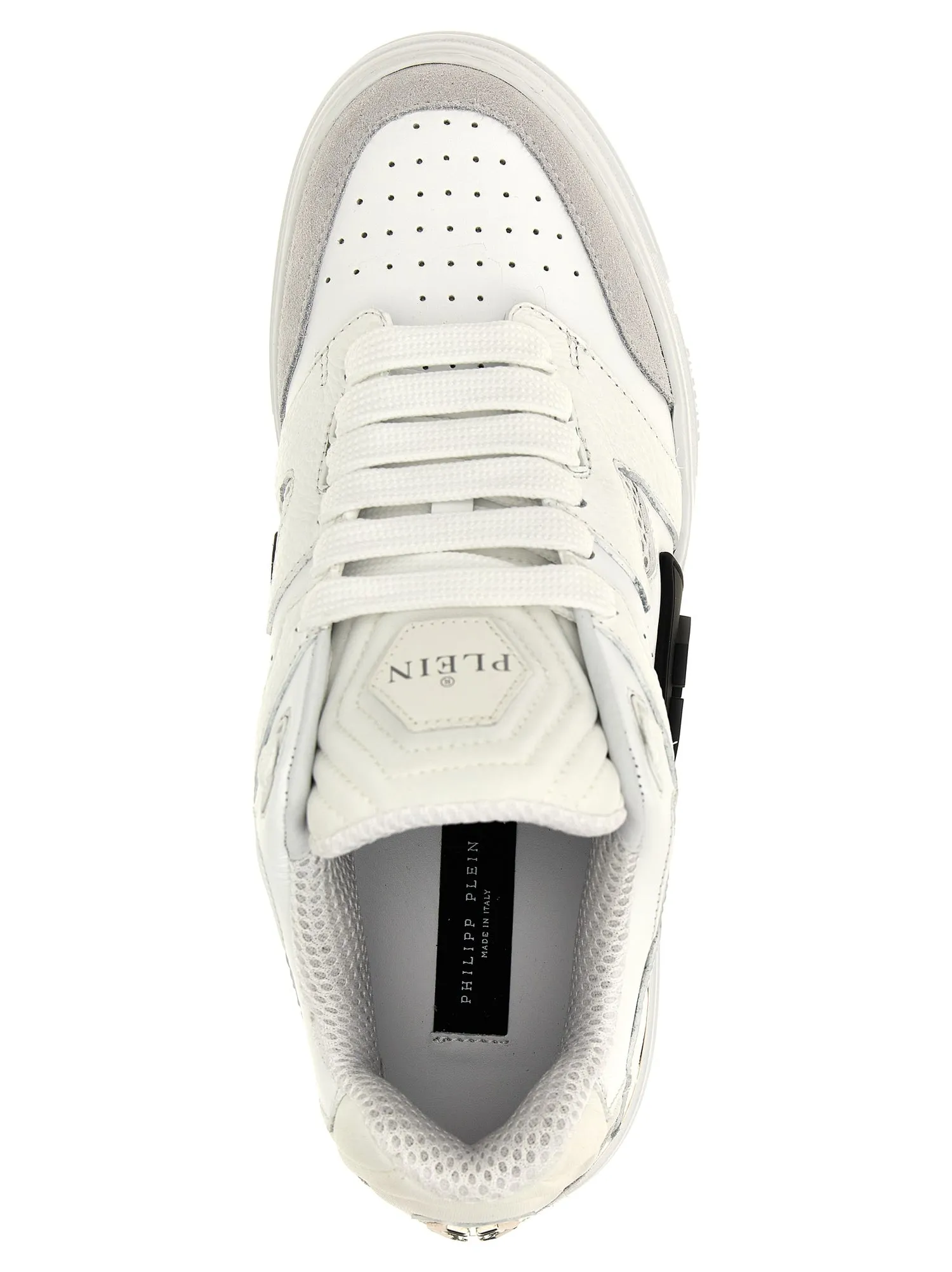 Philipp Plein    Philipp Plein 'Mix Leather Low Top' Sneakers