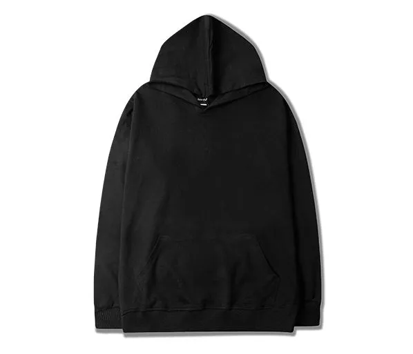 Plain oversize hoodie for men or women hooded sweatshirt