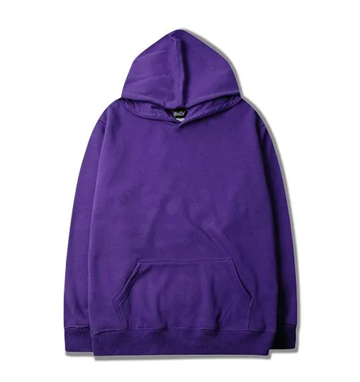 Plain oversize hoodie for men or women hooded sweatshirt