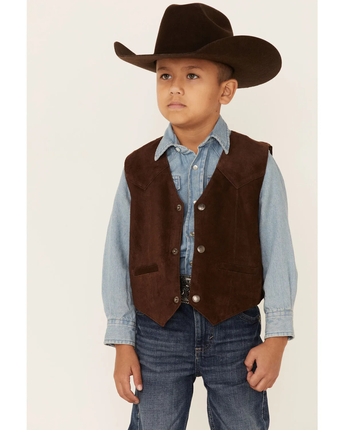 Product Name:  Scully Boys' Boar Suede Vest