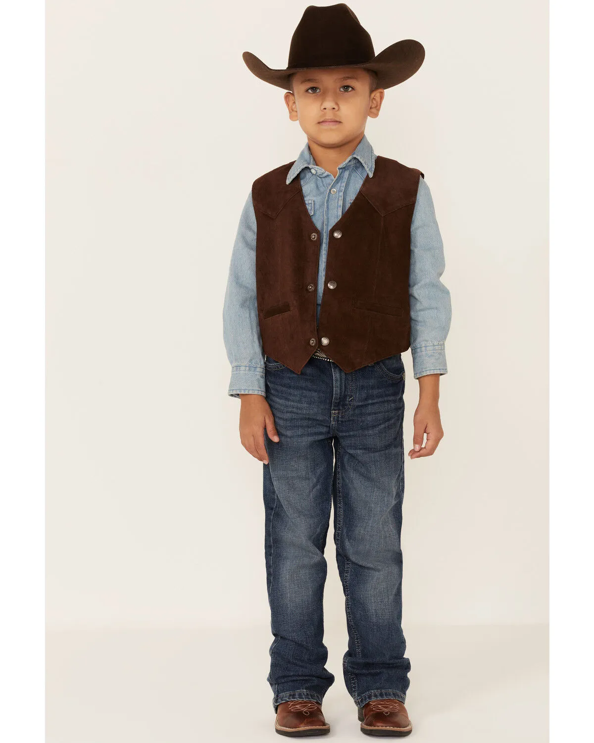 Product Name:  Scully Boys' Boar Suede Vest