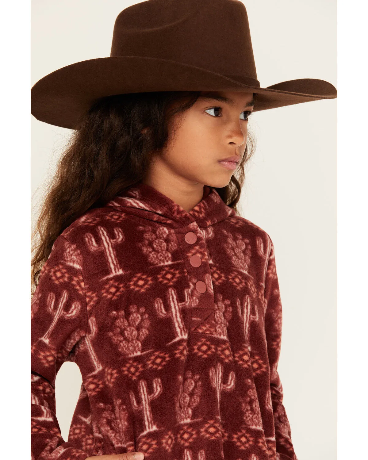 Product Name:  Wrangler Girls' Cacti Hooded Pullover