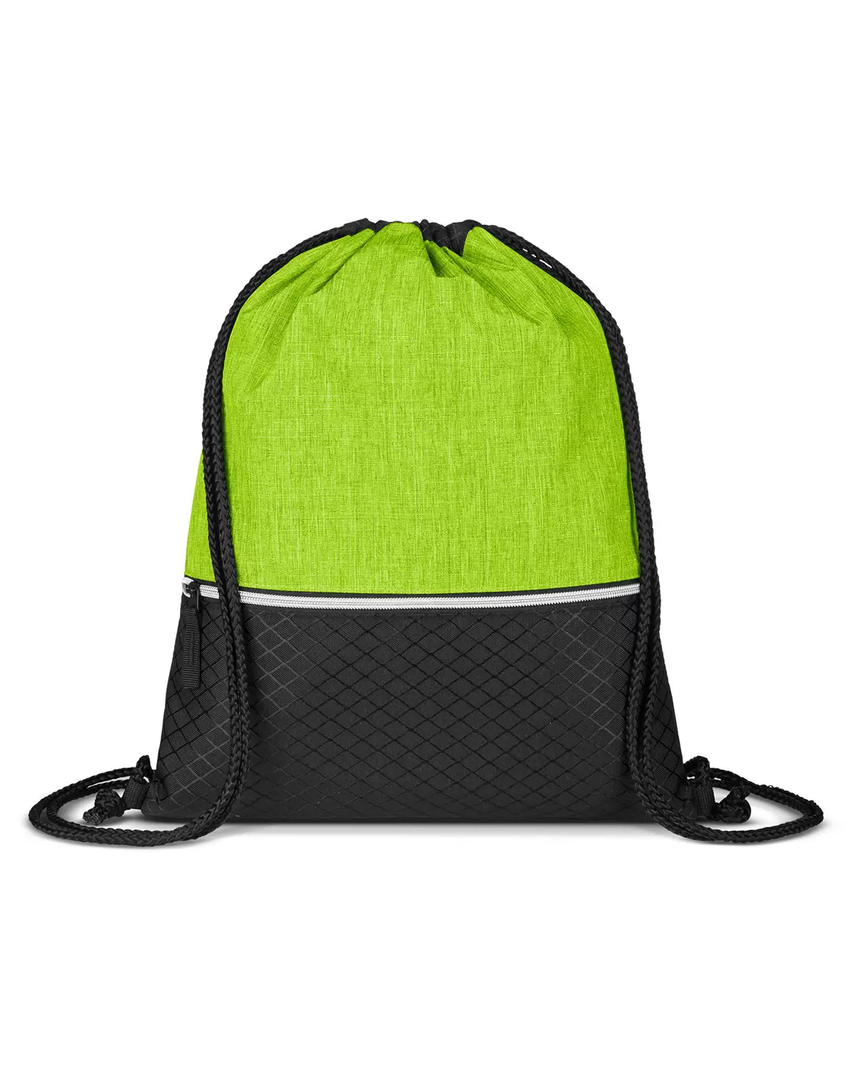 Promo Goods  BG188 Crosshatch Heather Drawstring Backpack SKU: BG188