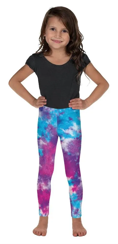 Purple Tie Dye Kid's Leggings