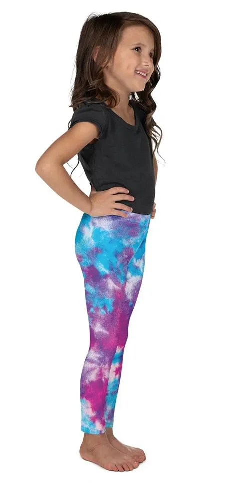 Purple Tie Dye Kid's Leggings