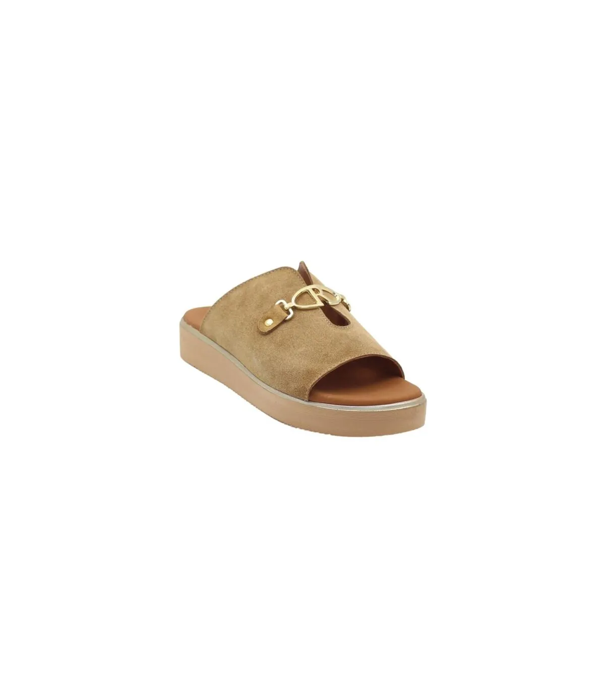 Ragazza Leather Slipper- Nut