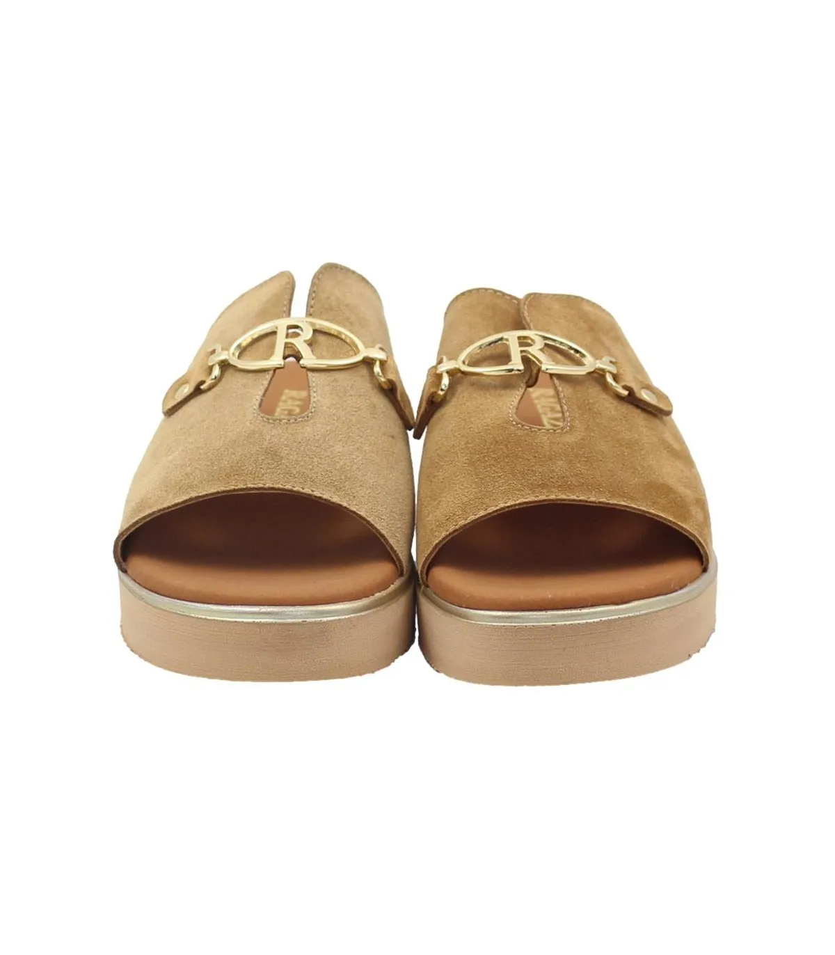 Ragazza Leather Slipper- Nut