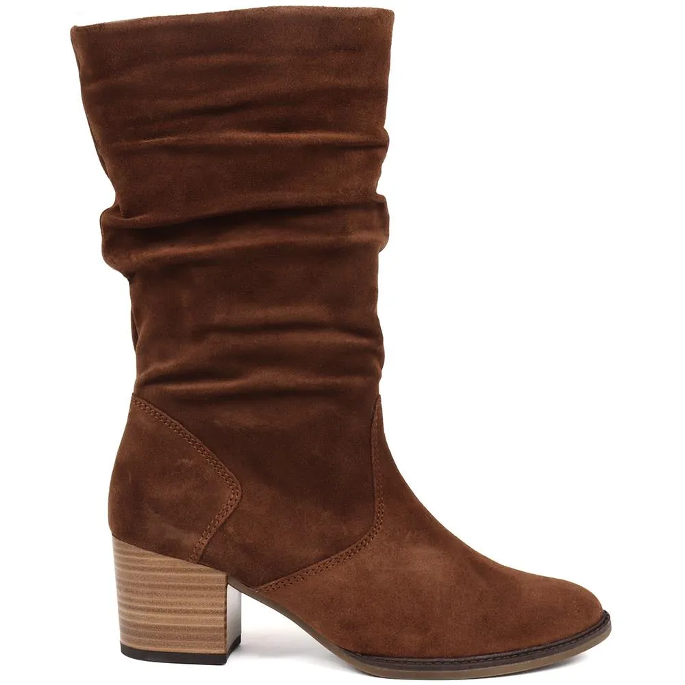 Ramona Suede Slouch Calf Boot - GAB30557 / 316 635