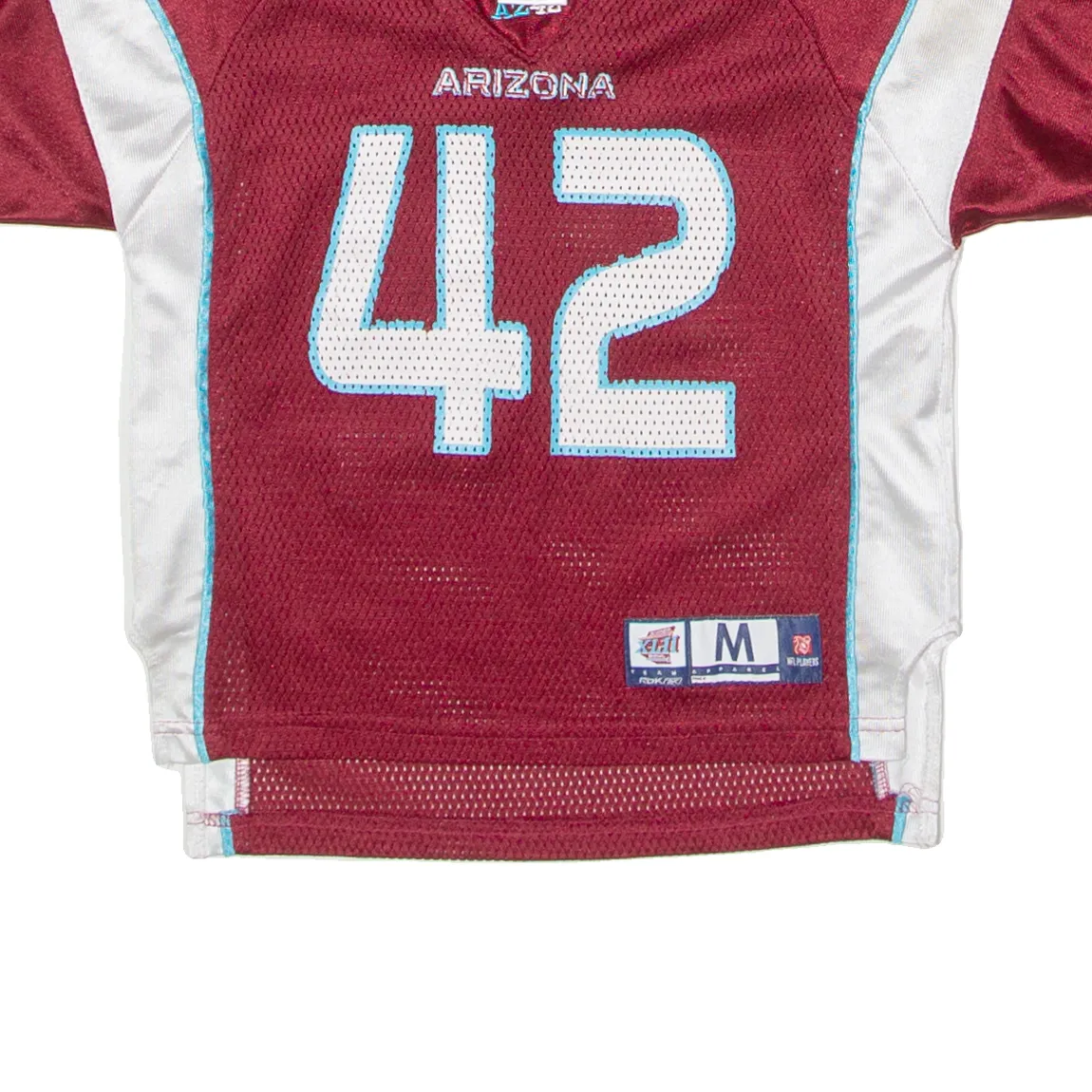 REEBOK Arizona Superbowl 42 Boys Jersey Maroon USA V-Neck Nylon 5-6Y