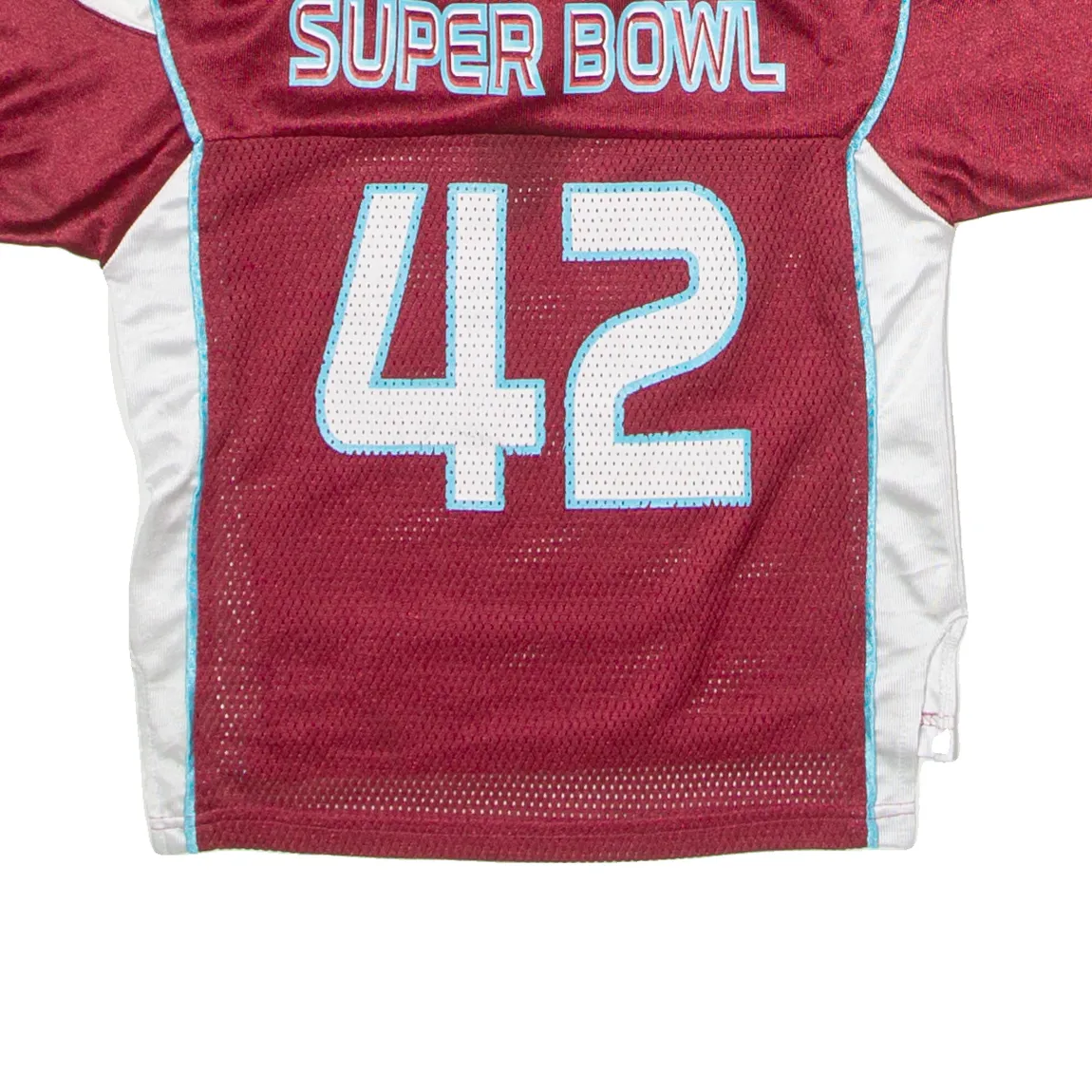 REEBOK Arizona Superbowl 42 Boys Jersey Maroon USA V-Neck Nylon 5-6Y