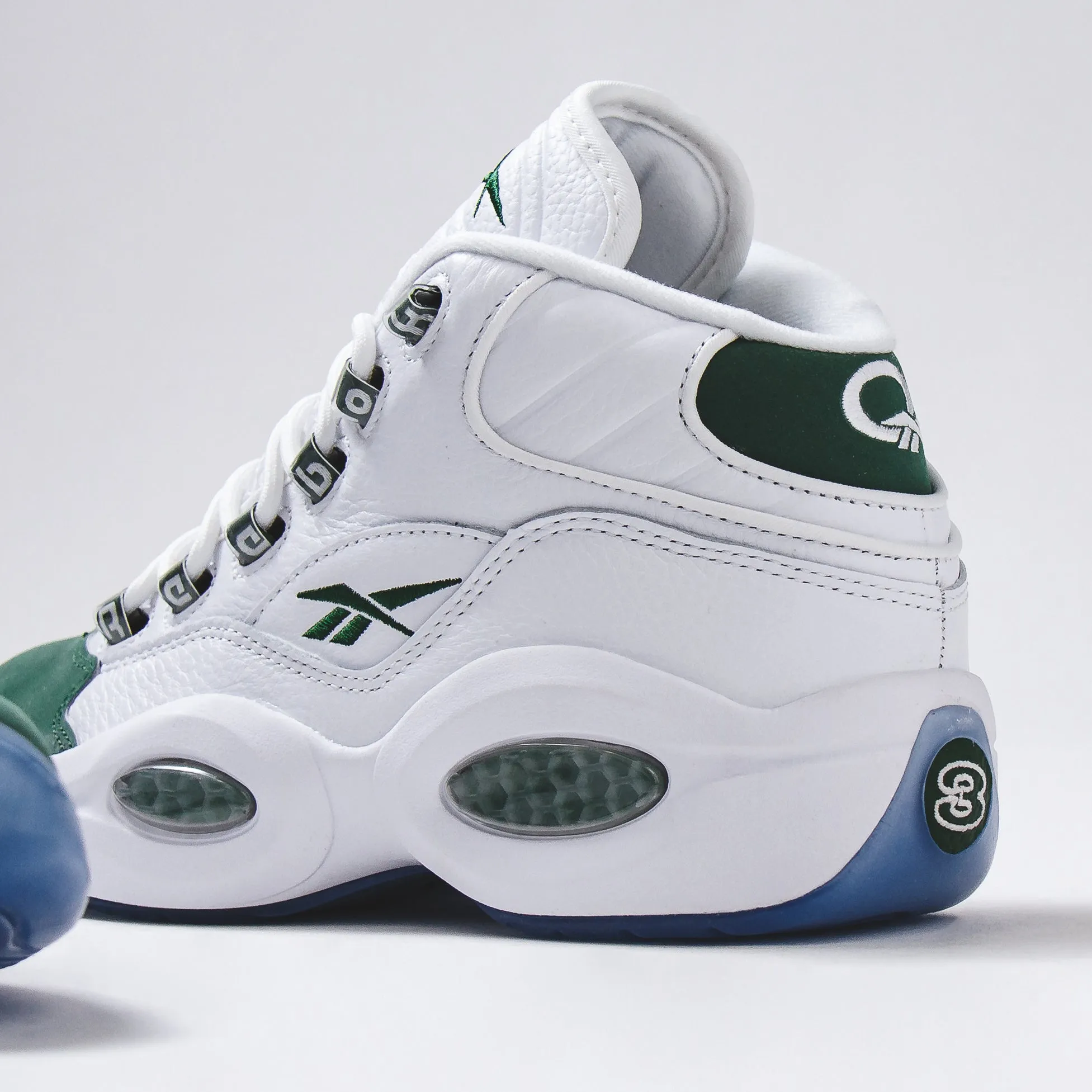 Reebok Classics Men Question Mid Allen Iverson White Green ID6690