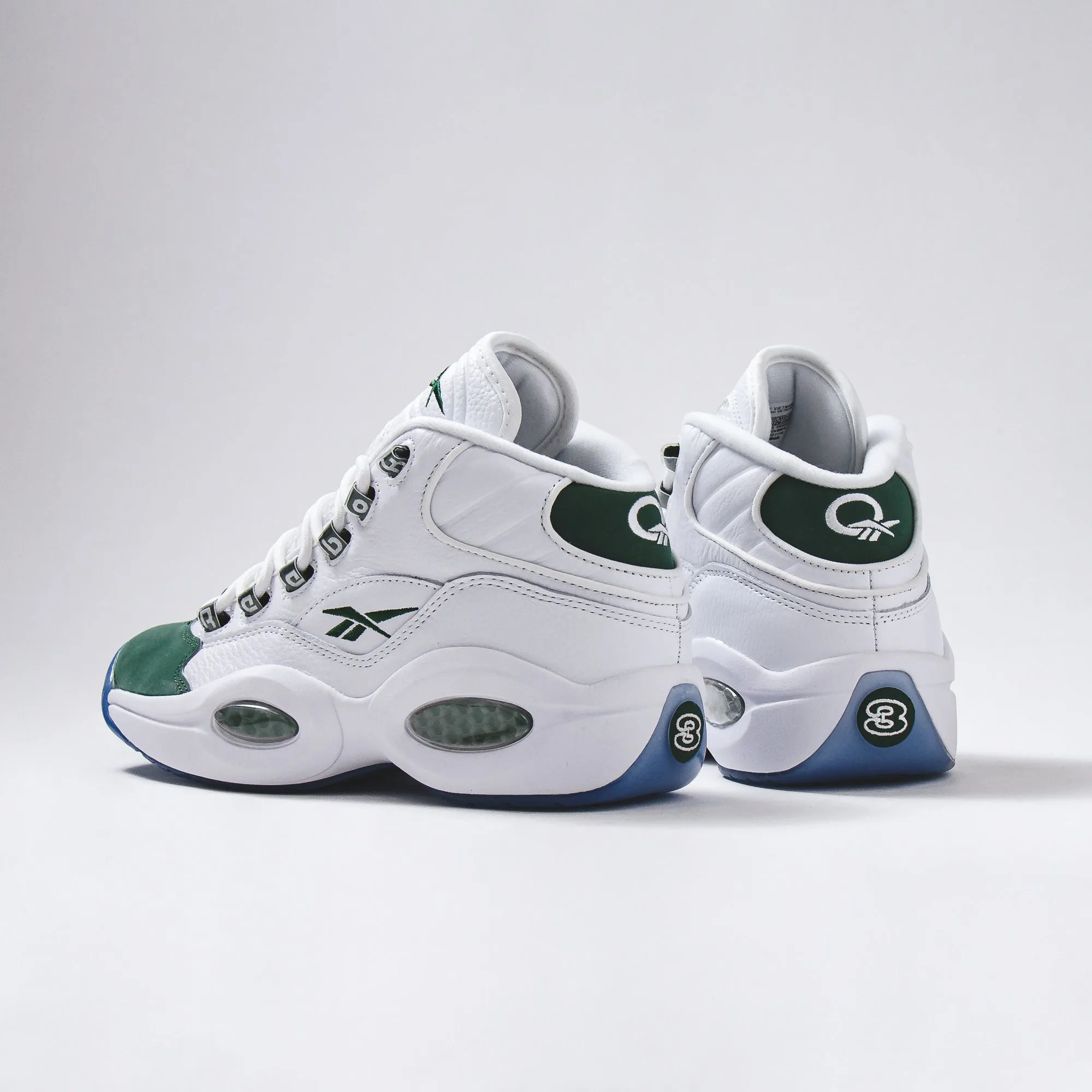 Reebok Classics Men Question Mid Allen Iverson White Green ID6690