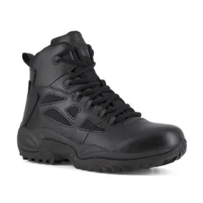 Reebok Men's Rapid Response 6'' Side Zip Stealth Boot with Composite Toe Black