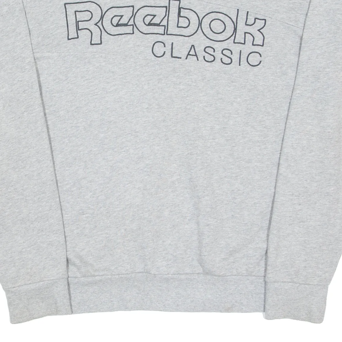 REEBOK Mens Sweatshirt Grey Crew Neck L