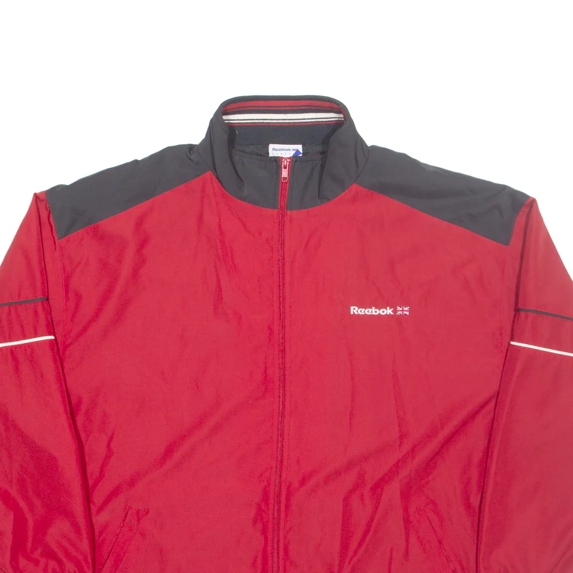 REEBOK Mens Track Jacket Red L