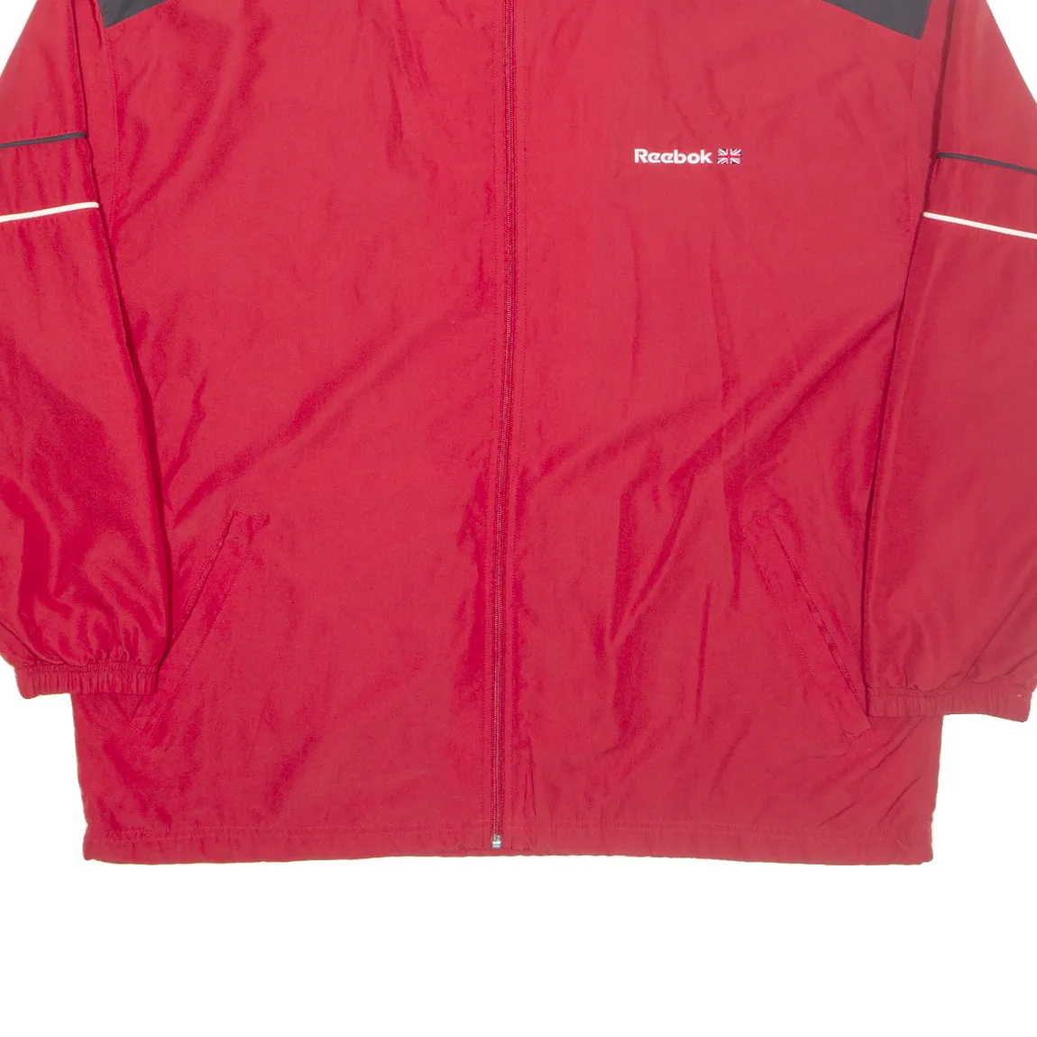 REEBOK Mens Track Jacket Red L