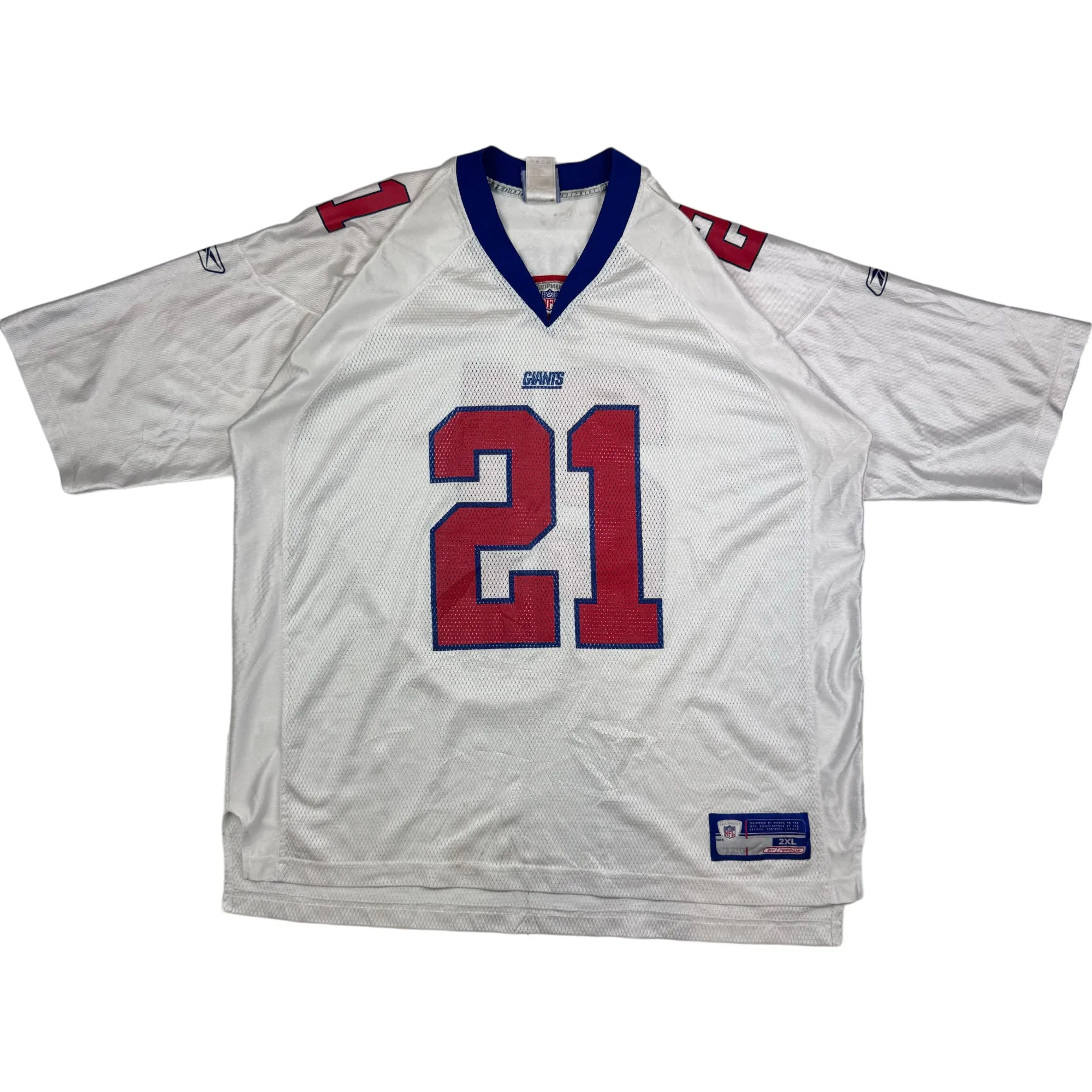 Reebok New York Giants Tiki Barber #21 NFL Jersey White