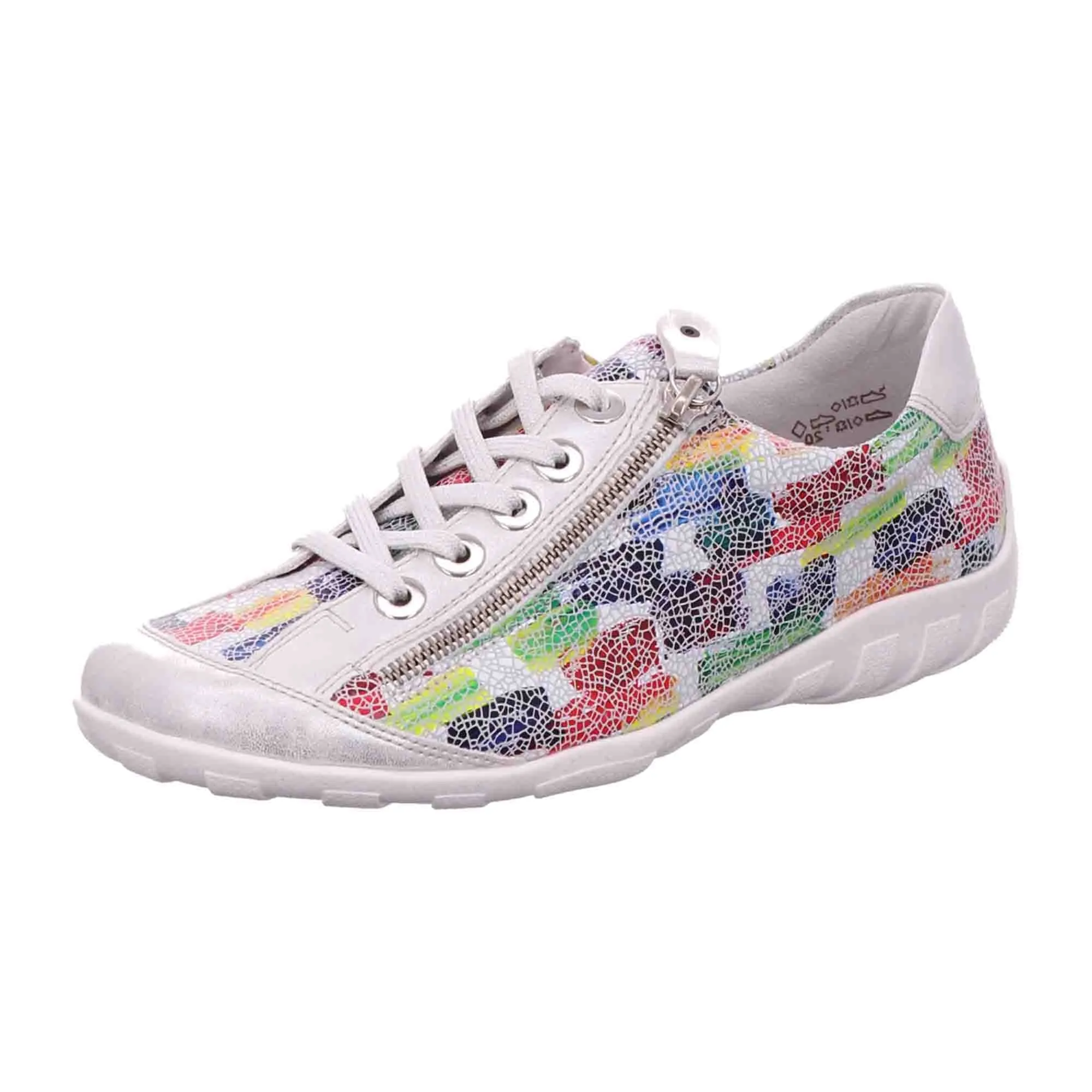 Remonte Women's Colorful Ankle-High Leather Sneakers with Laces