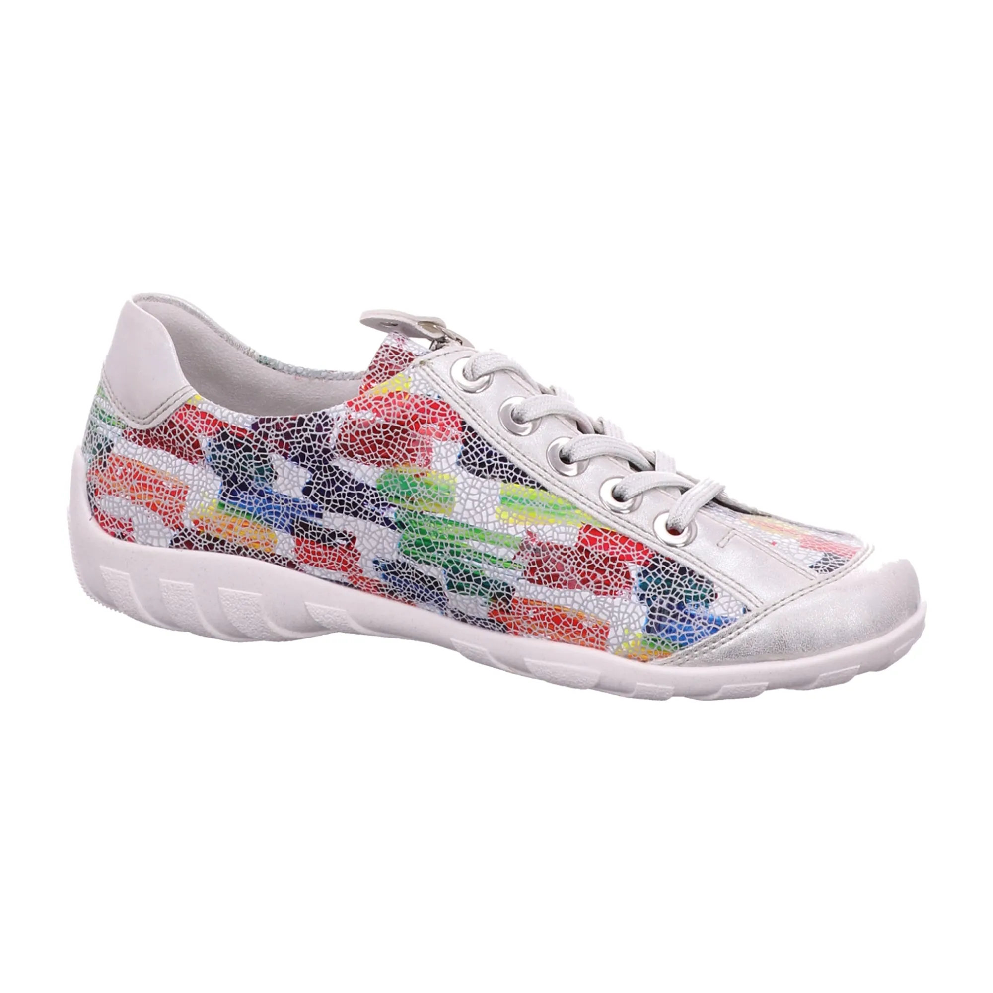 Remonte Women's Colorful Ankle-High Leather Sneakers with Laces