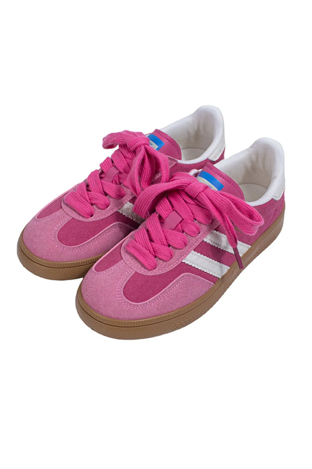 Retro Contrast Color Flat Sneakers