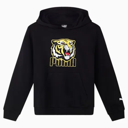 Richmond Football Club 2024 Graphic Hoodie - Youth 8-16 years | PUMA Black-RFC | PUMA Football | PUMA 