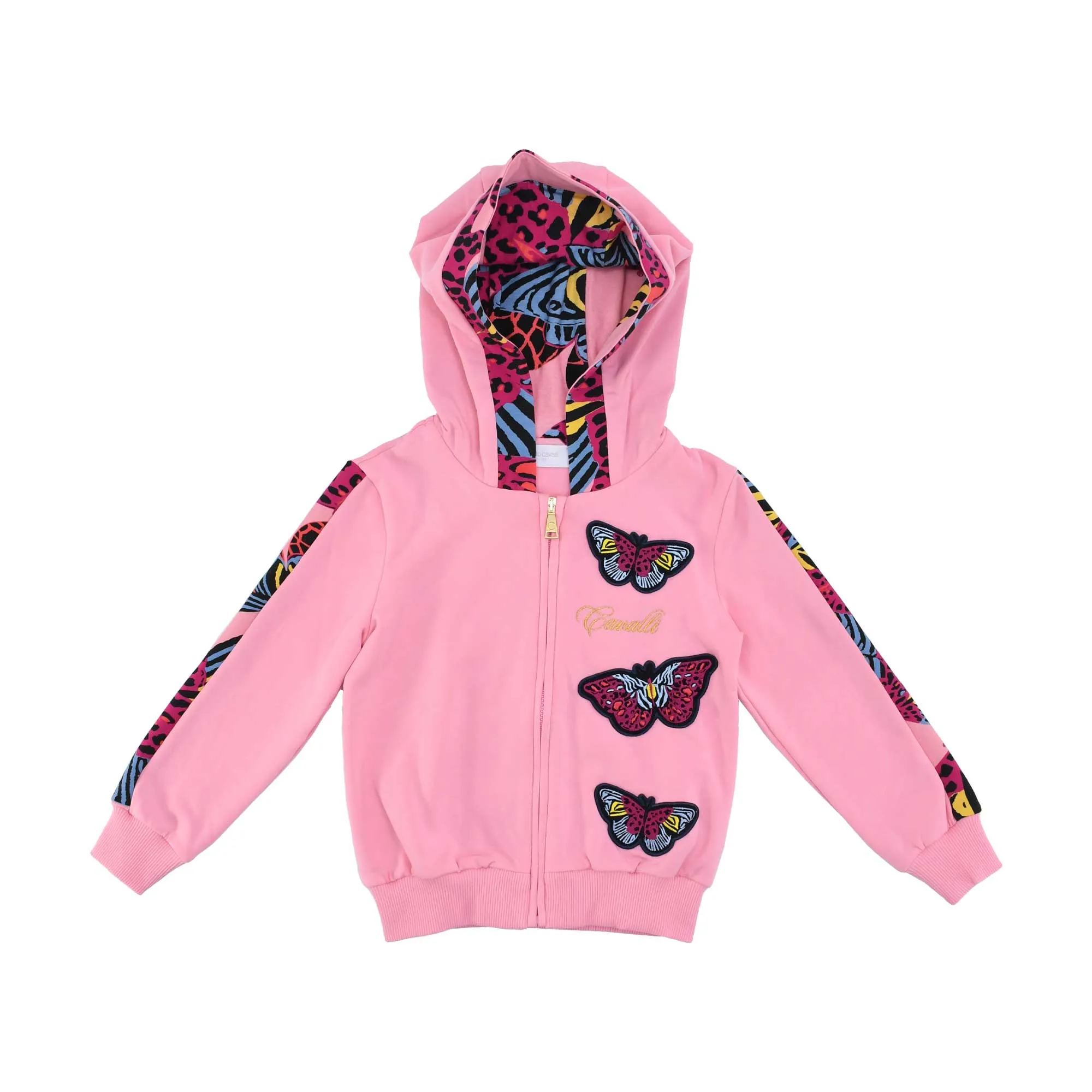 Roberto Cavalli Kids Butterfly Print Fuchsia Tracksuit