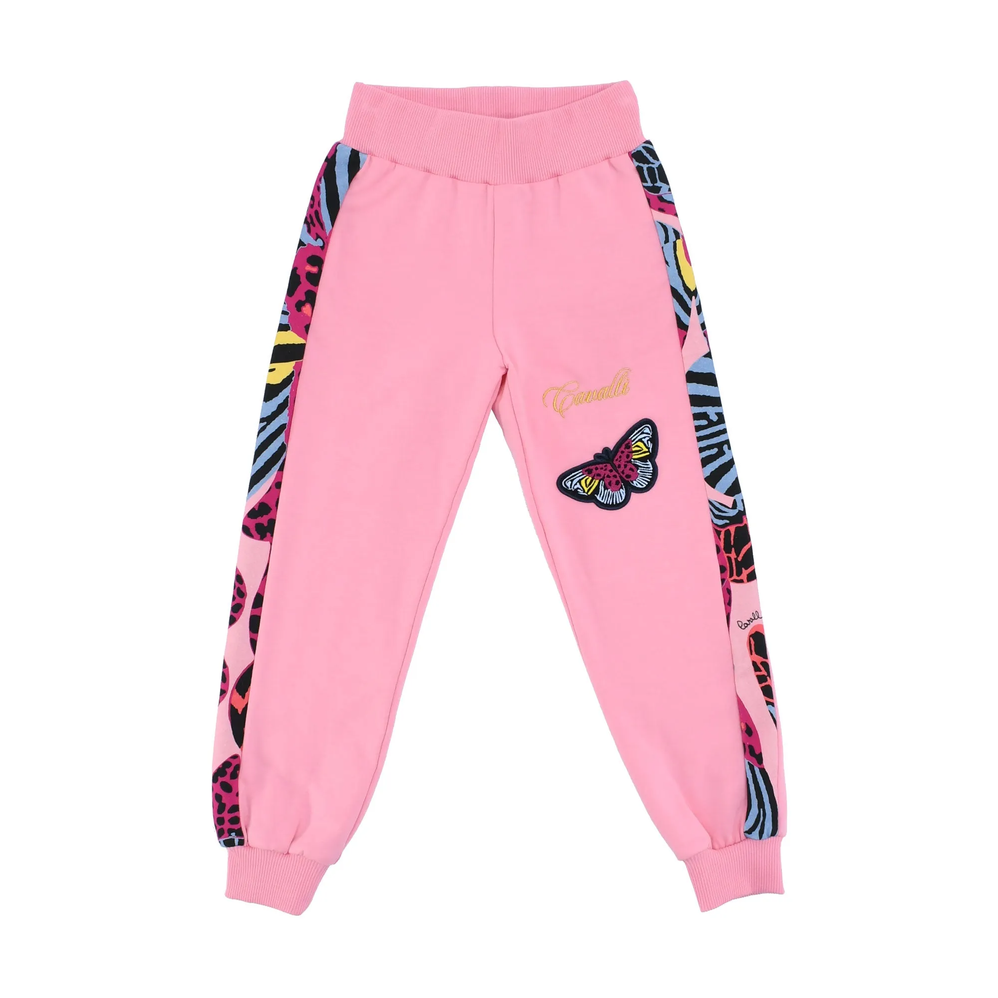 Roberto Cavalli Kids Butterfly Print Fuchsia Tracksuit