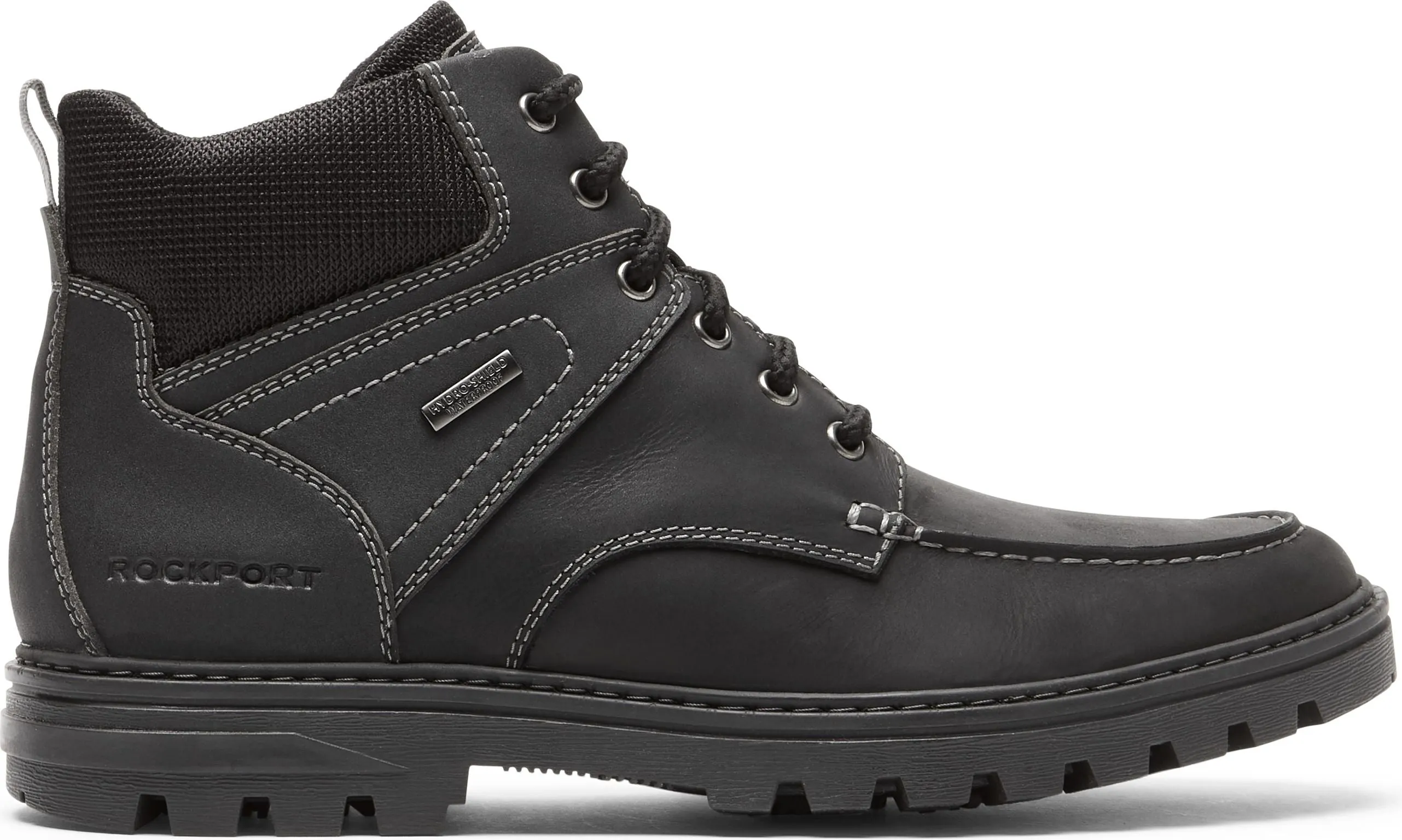 Rockport Weather Ready Moc Toe Boot Black - Wide