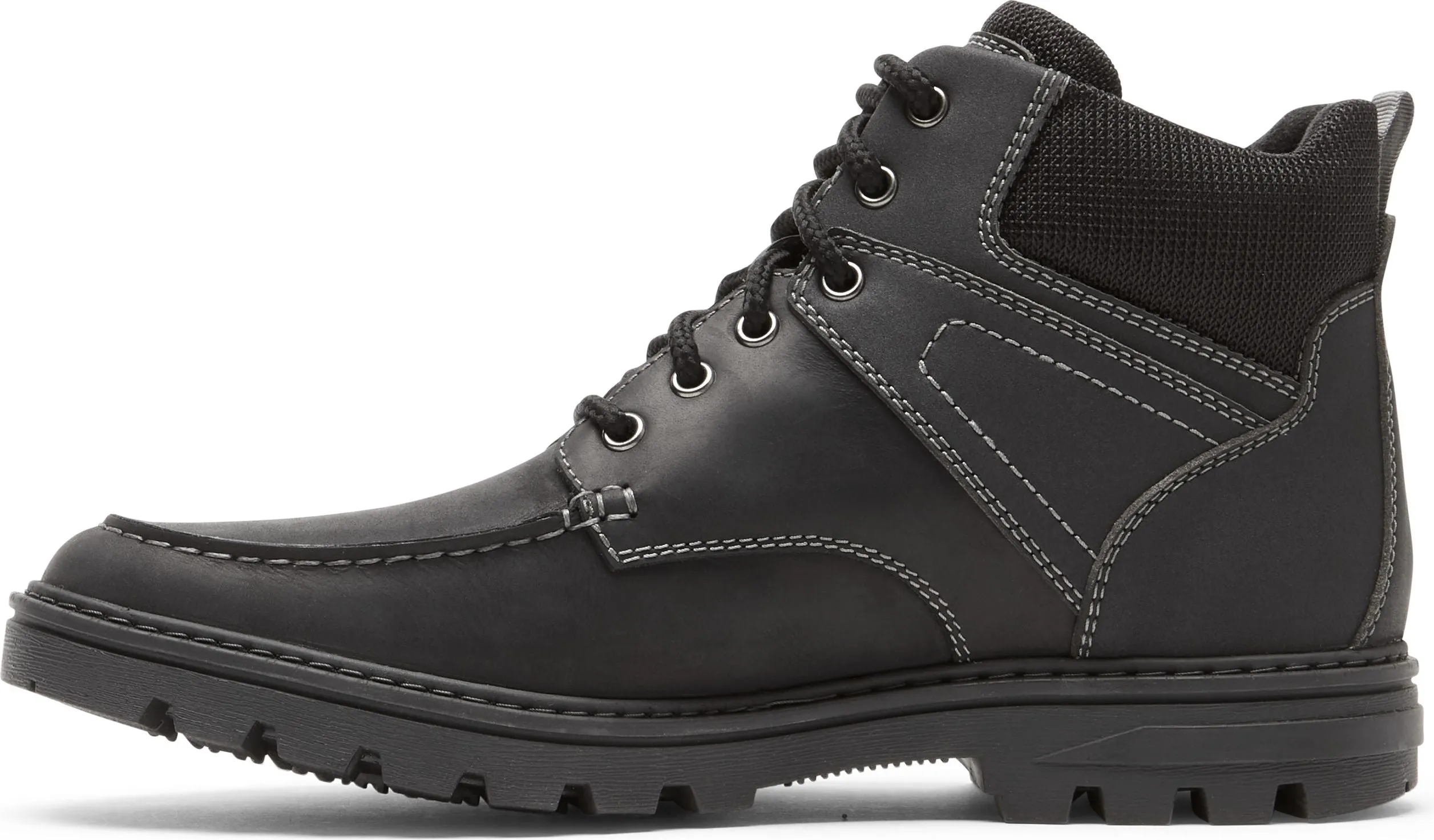 Rockport Weather Ready Moc Toe Boot Black - Wide