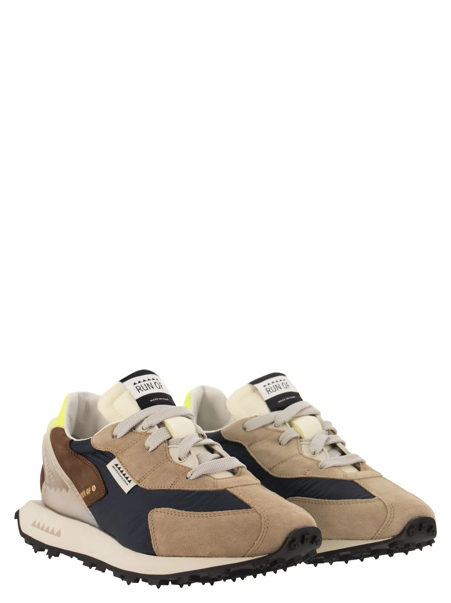 Run Of    Run Of Barrio M Sneakers Suede, Canvas And Leather