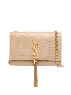 Saint Laurent   Small Kate embossed leather shoulder bag 