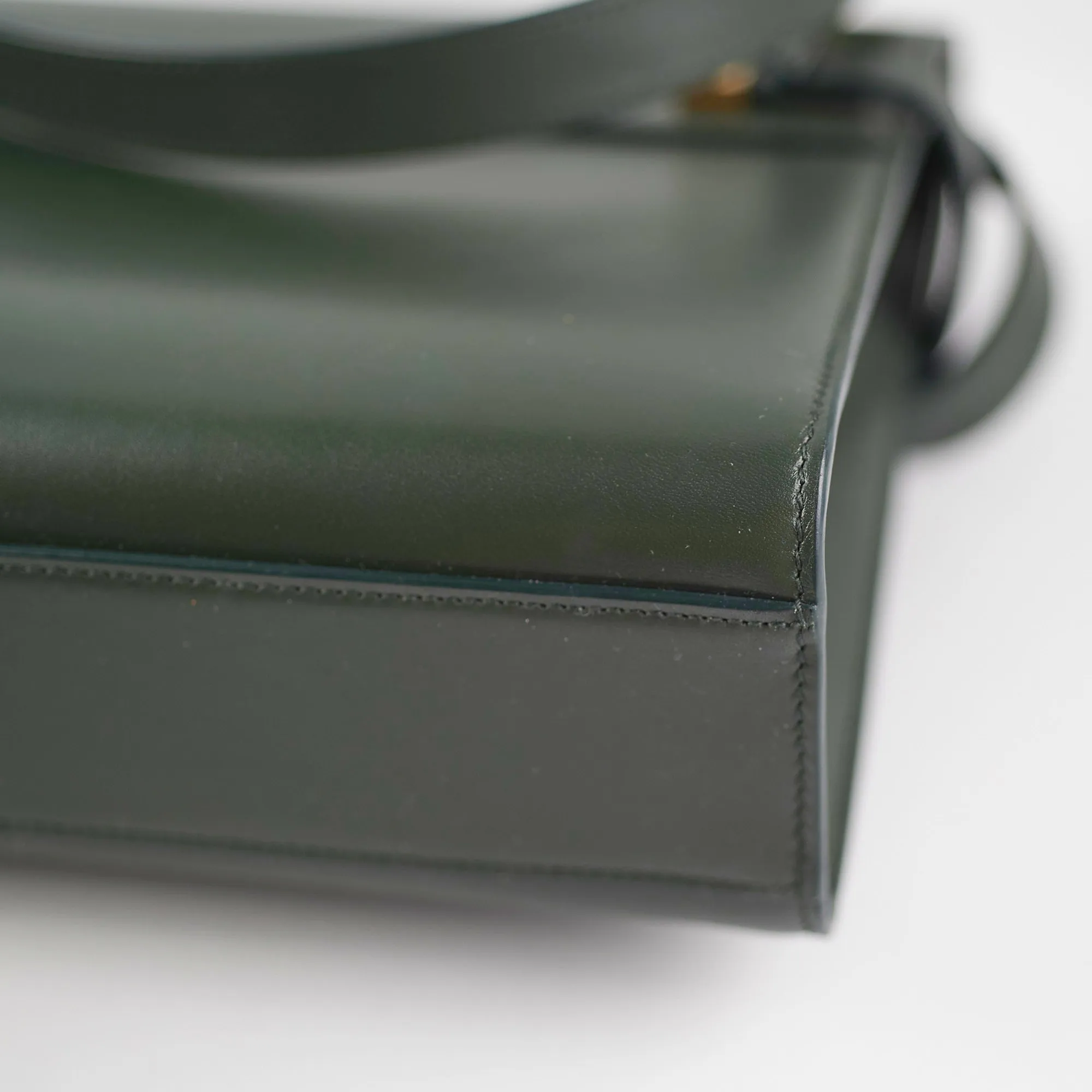 Saint Laurent YSL Manhattan Shoulder Bag Dark Green