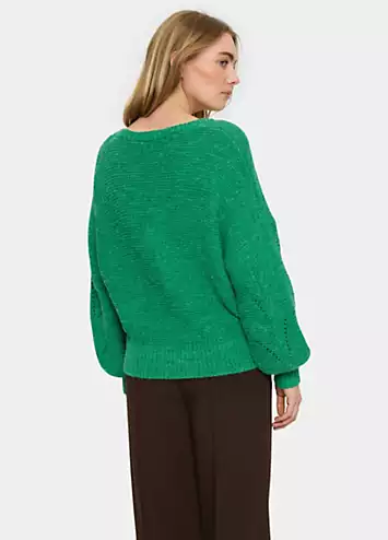 Saint Tropez Felia V-Neck Relaxed Fit Pullover | Grattan