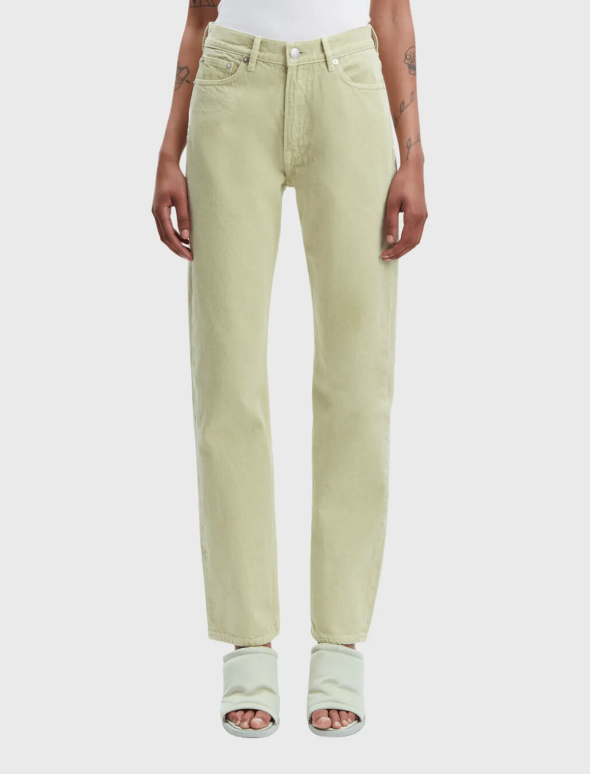 Samse and Samse Susan Straight Fit Jeans - Sage Green