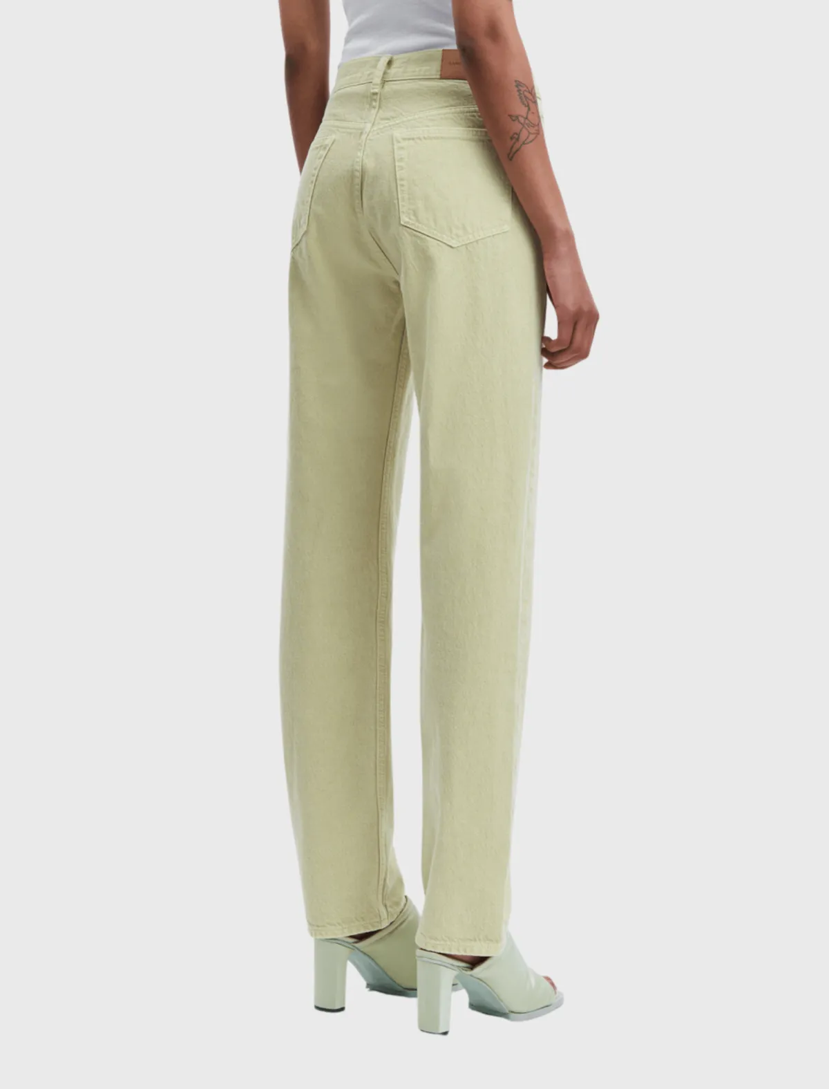 Samse and Samse Susan Straight Fit Jeans - Sage Green