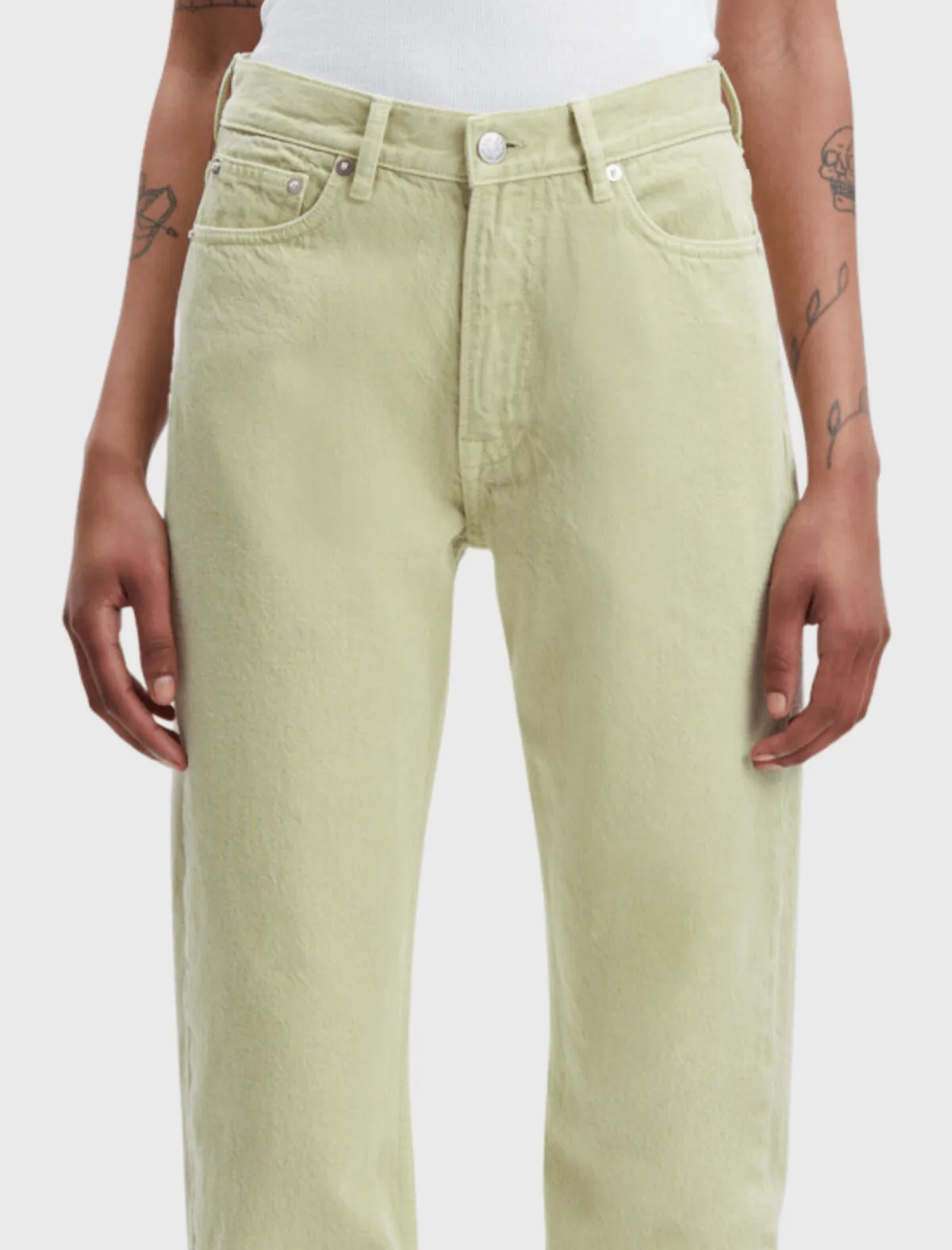 Samse and Samse Susan Straight Fit Jeans - Sage Green