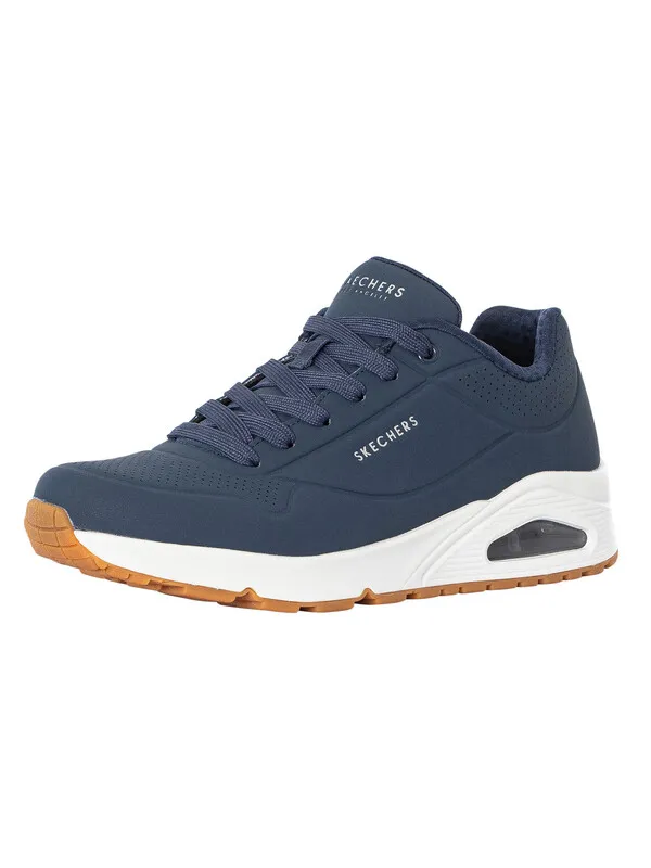 Skechers Stand On Air Trainers - Navy