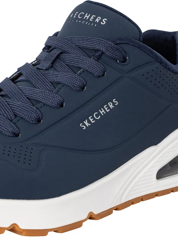 Skechers Stand On Air Trainers - Navy