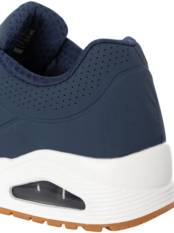 Skechers Stand On Air Trainers - Navy