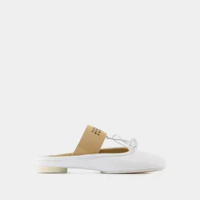 Slipper Ballerinas - MM6 Maison Margiela - Leather - White