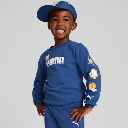 Small World Crew Neck Sweatshirt - Infants 0-4 years | Blazing Blue | PUMA Shop All Puma | PUMA 