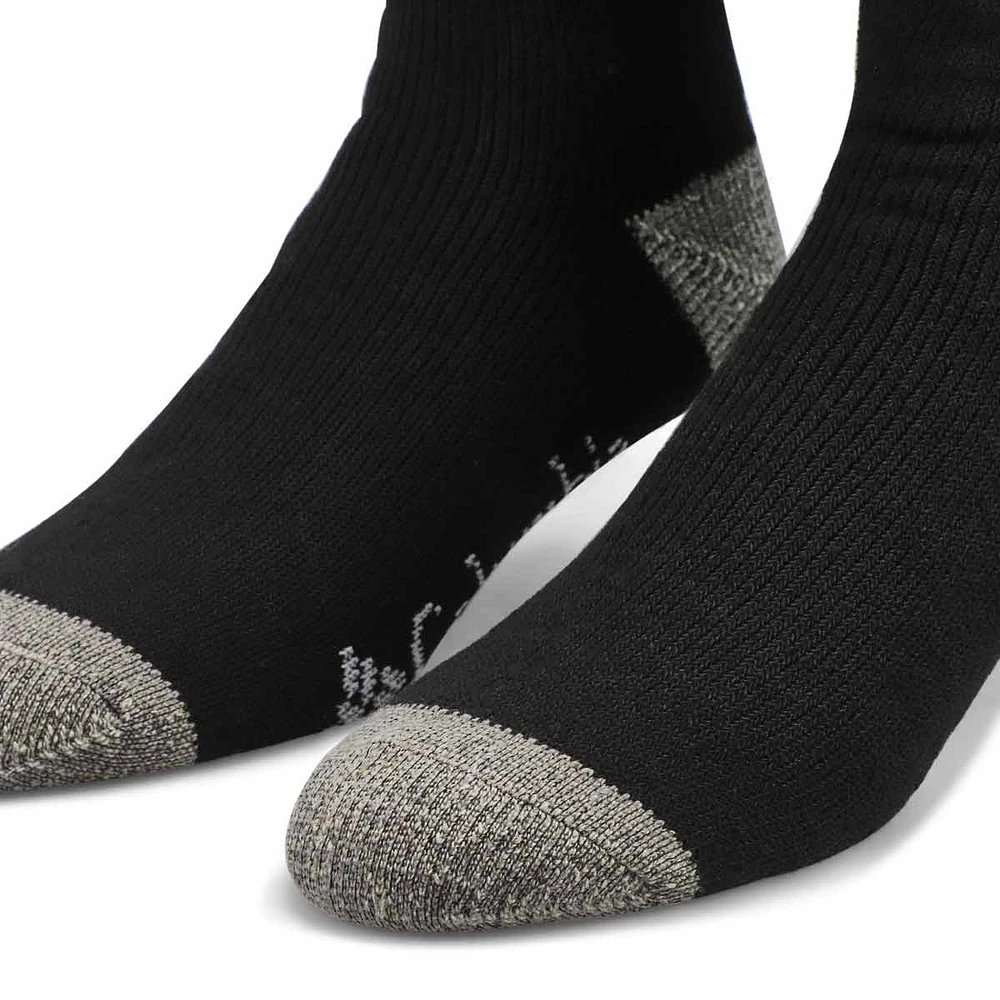 Soft Moc Mens Moisture Control Boot Sock - 2pack/Black