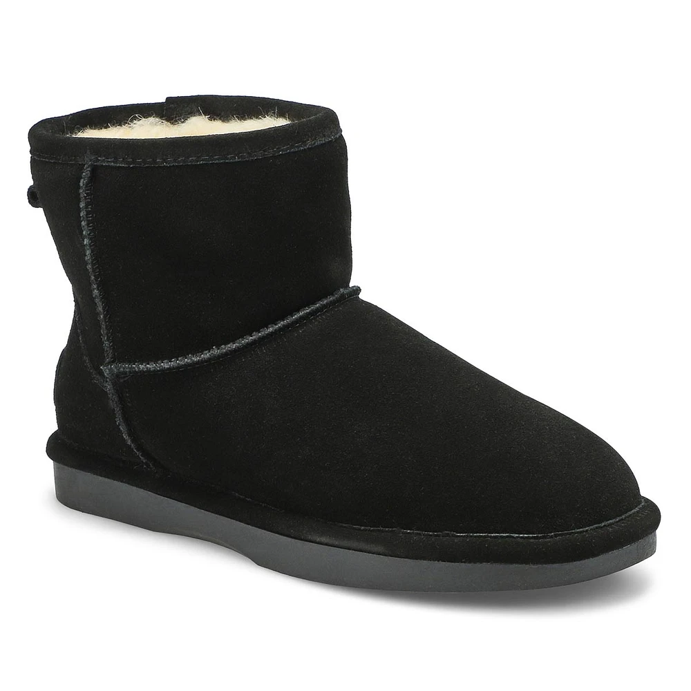 Soft Moc Womens Smocs 5 Low Suede Boot - Black