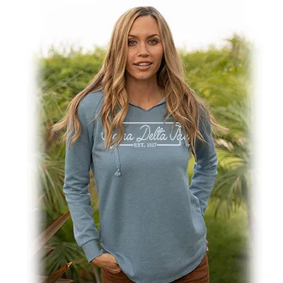 Sorority Lightweight Cali Wavewash Hoodie, Printed Box Design - PRM2500 - CAD